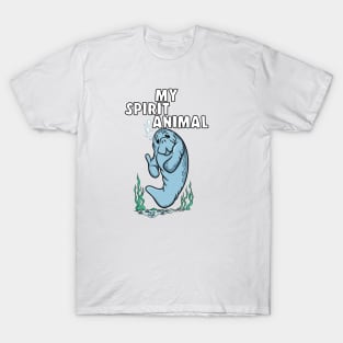 Funny MY SPIRIT ANIMAL Manatee Lovers T-Shirt